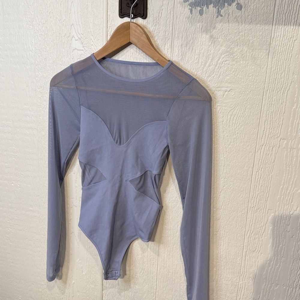 All an Illusion Bodysuit NWOT periwinkle - Picture 5 of 5